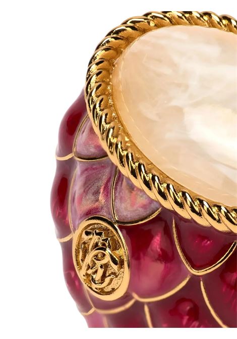 Anello Da Cocktail Con Squame E Pietra In Multi Rosso/Bianco/Oro ROBERTO CAVALLI | UKG012-AM522MT016